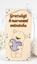 Dárková obálka na peníze dětem - Gratulace k narození miminka