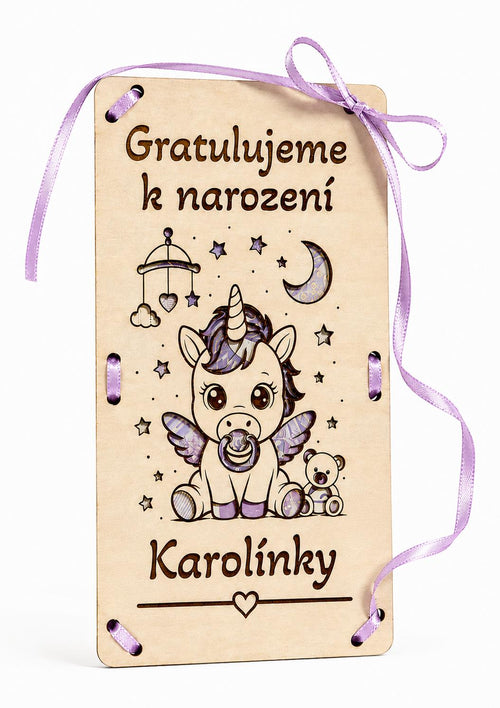 Dárková obálka na peníze dětem - Gratulujeme k narození miminka