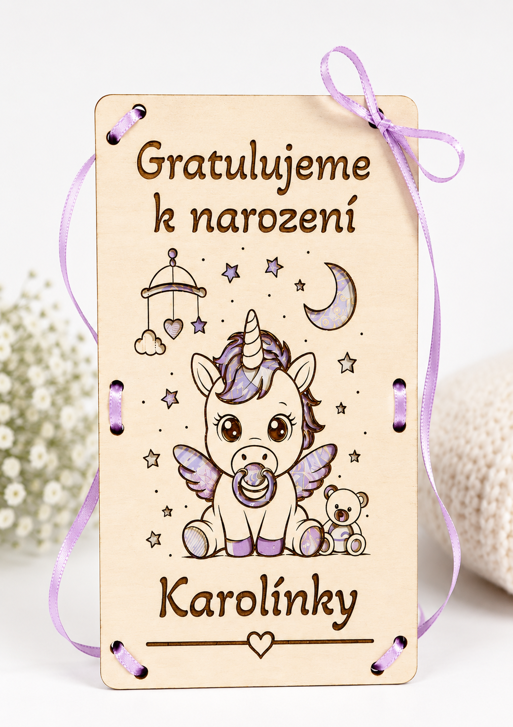 Dárková obálka na peníze dětem - Gratulujeme k narození miminka