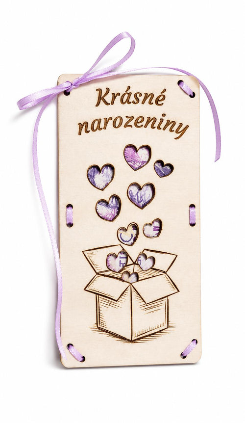 Dárková obálka na peníze - krásné narozeniny