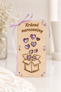 Dárková obálka na peníze - krásné narozeniny