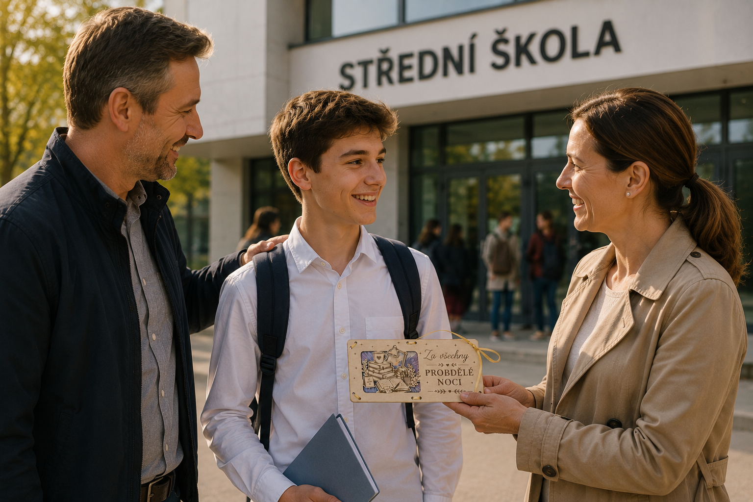 Dárková obálka na peníze za úspěšné přijímačky